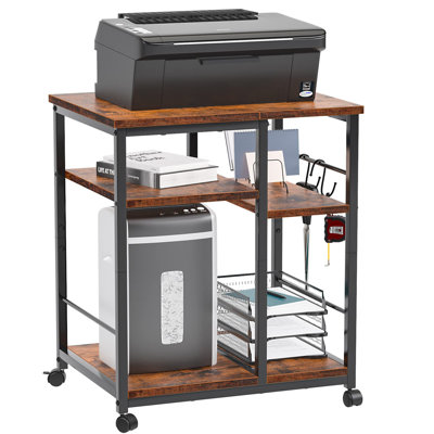 25.4'' H x 20.1'' W Printer Stand with Wheels