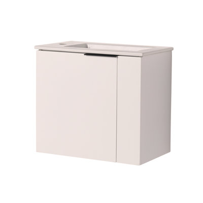 Meuble-lavabo de salle de bain avec lavabo 22 po pour petite salle de bain, meuble-lavabo flottant avec porte