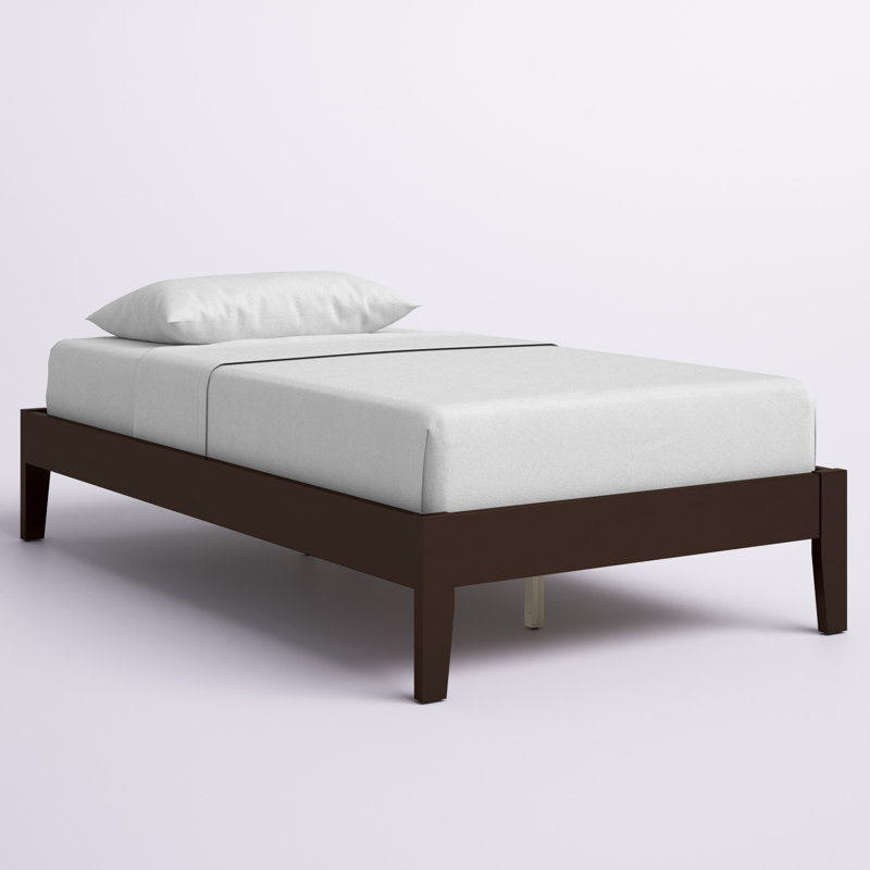 Lit standard en bois massif Dornoff, Lit simple