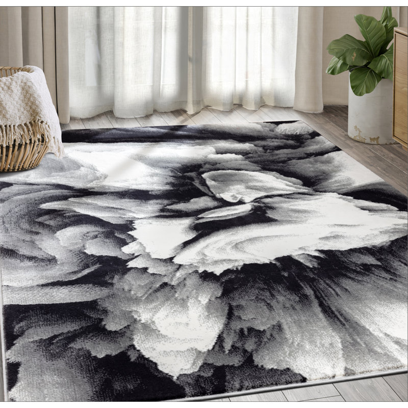 Tapis abstrait Ezmae, 8 pi 11 po x 12 pi