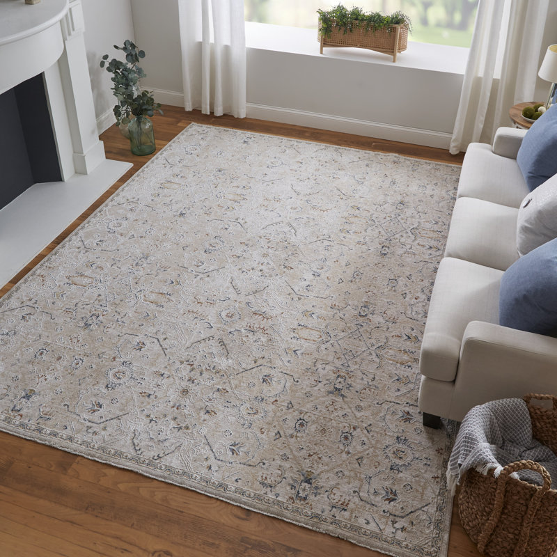 Maximiano Geometric Indoor Rug, Rectangle 6'7" x 9'6"