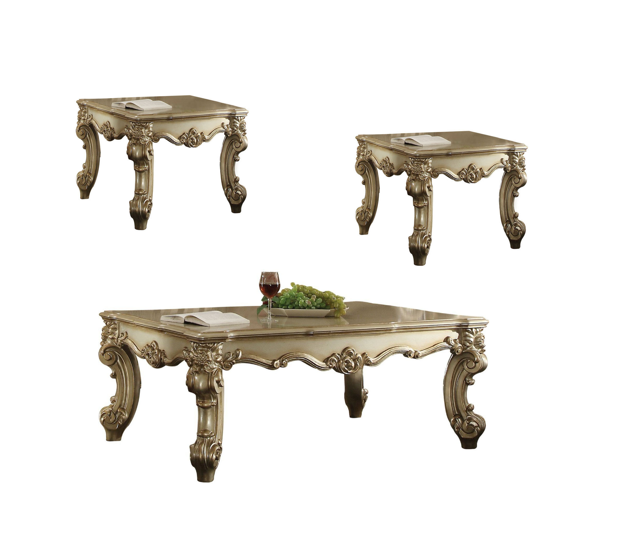 Lark Manor Carlene 3 Piece Living Room Table Set Wayfair