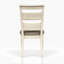 Chaise d'appoint à dossier échelle - Finition blanchie (ensemble de 2)-724723541