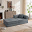 Canapé-lit convertible de 78 po, canapé modulaire en velours côtelé avec 2 coussins et canapé compact-1336727736