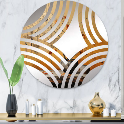 Poterie bronze bronze - Miroir décoratif Baptist Fan - MIR114715-Rond