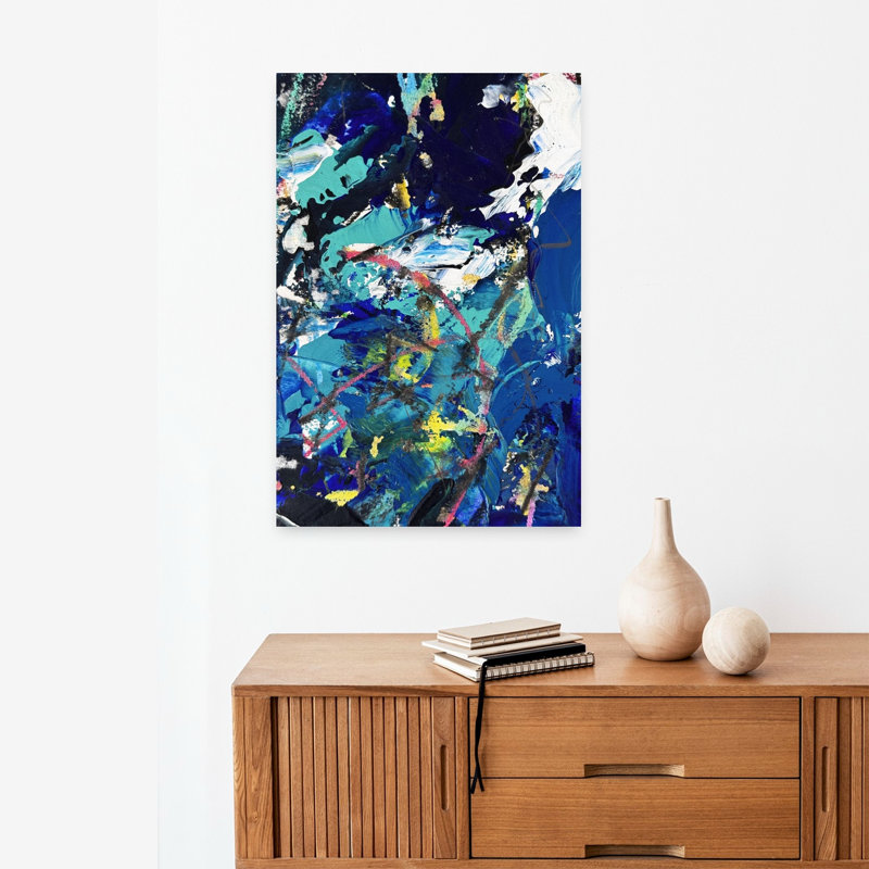 Art contemporain, art contemporain abstrait, H 24 po x l 16 po