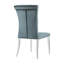 Chaise d'appoint capitonnée en velours
