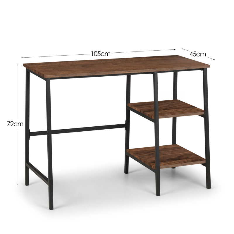 Chew Stoke Metal Base Writing Desk, Walnut