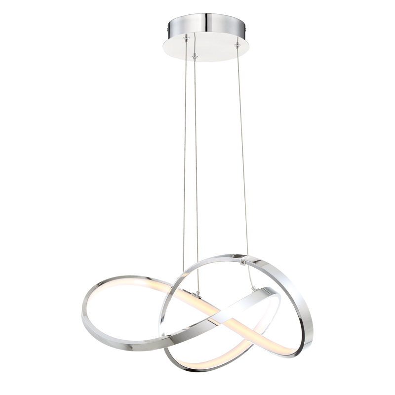 Vornado 1 - Light LED Pendant, Chrome