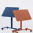  Anydesk Fold Mobile Sit Standing Desk, Portable With Lockable Wheels, Foldable Stand Desk, Rolling Computer Workstations, Used For Home, Couch Side Table, Bedside Table Used In Bed Room Kitchen (coral)-889917418