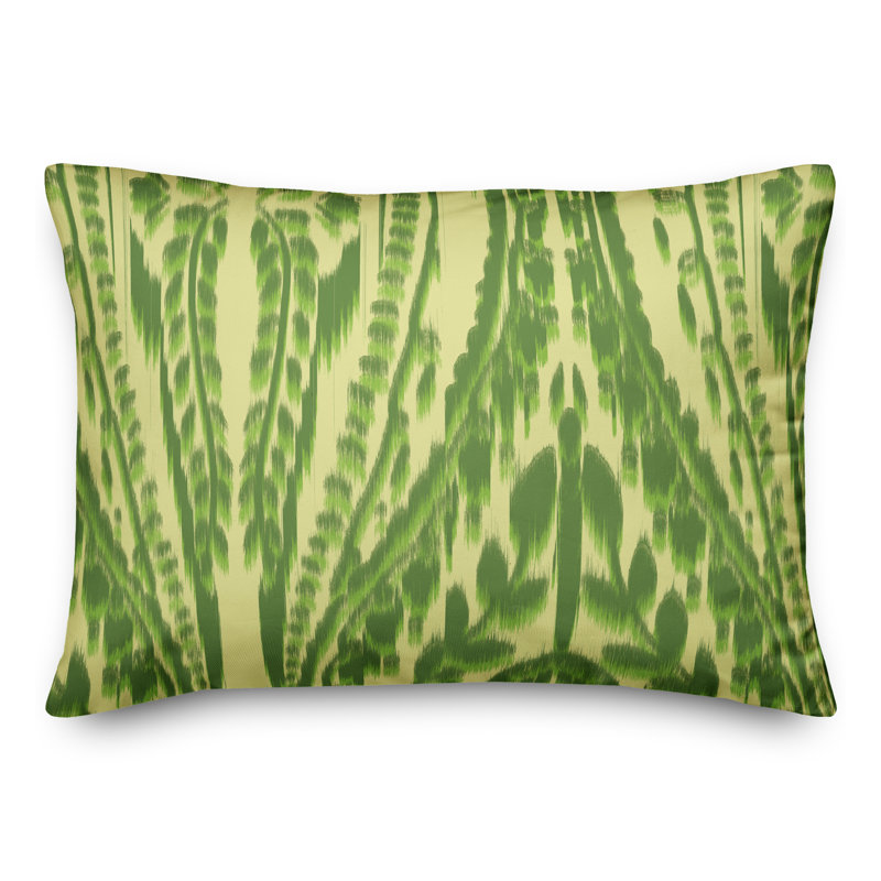Outdoor Rectangular Pillow Cover & Insert, Green