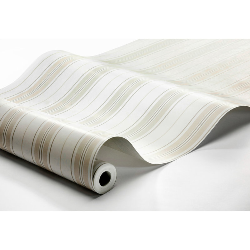 Boråstapeter Hamnskär Stripe Wallpaper, Natural