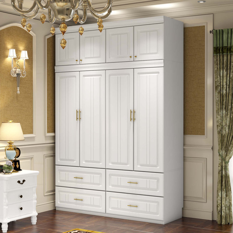 Arayah 63'' Wide Large Vacuum-Formed Armoire