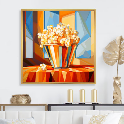 Pop corn éclatant orange éclatant