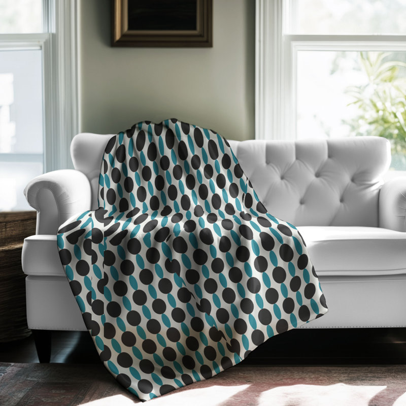Bleu royal - 1 pièce Sherpa Premium, Grand lit