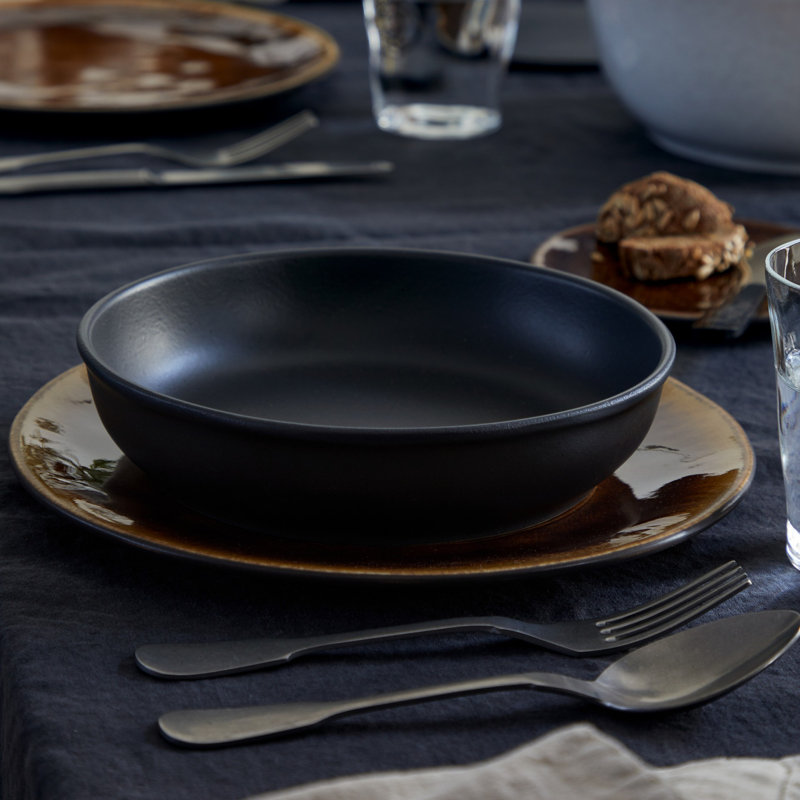 Roda Stoneware Pasta Dish, Ardosia