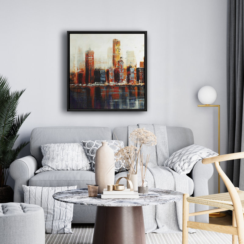 " Abstract Red Cityscape "