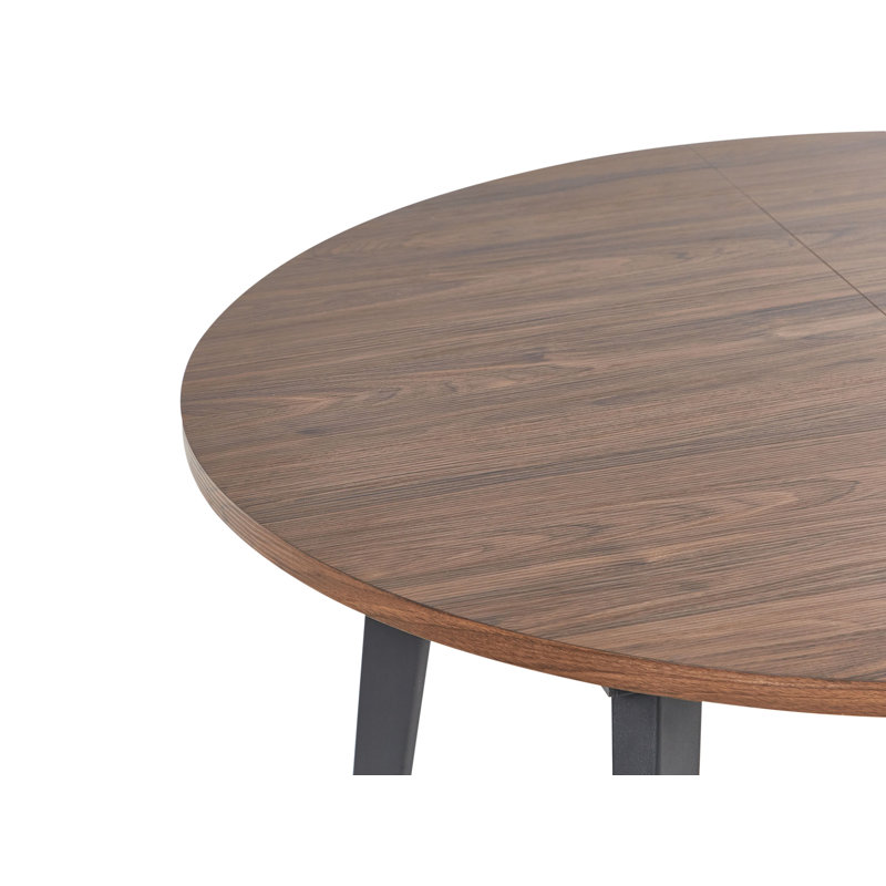 BOVINA Extendable Round Metal Base Dining Table