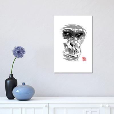 Chimpanzee by Péchane - Print on Canvas