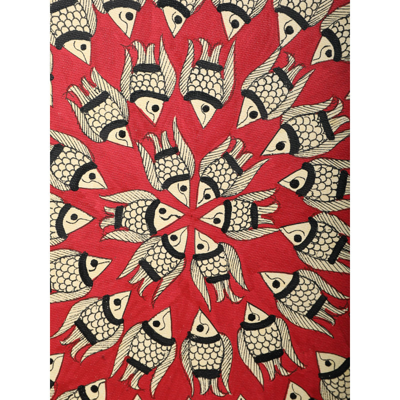 Peinture poisson Madhubani | Papier fait à la main | Par Ashutosh Jha