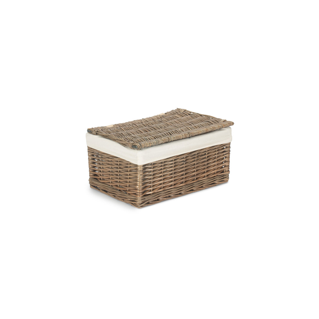 Wicker Storage Basket Hamper with Lining
