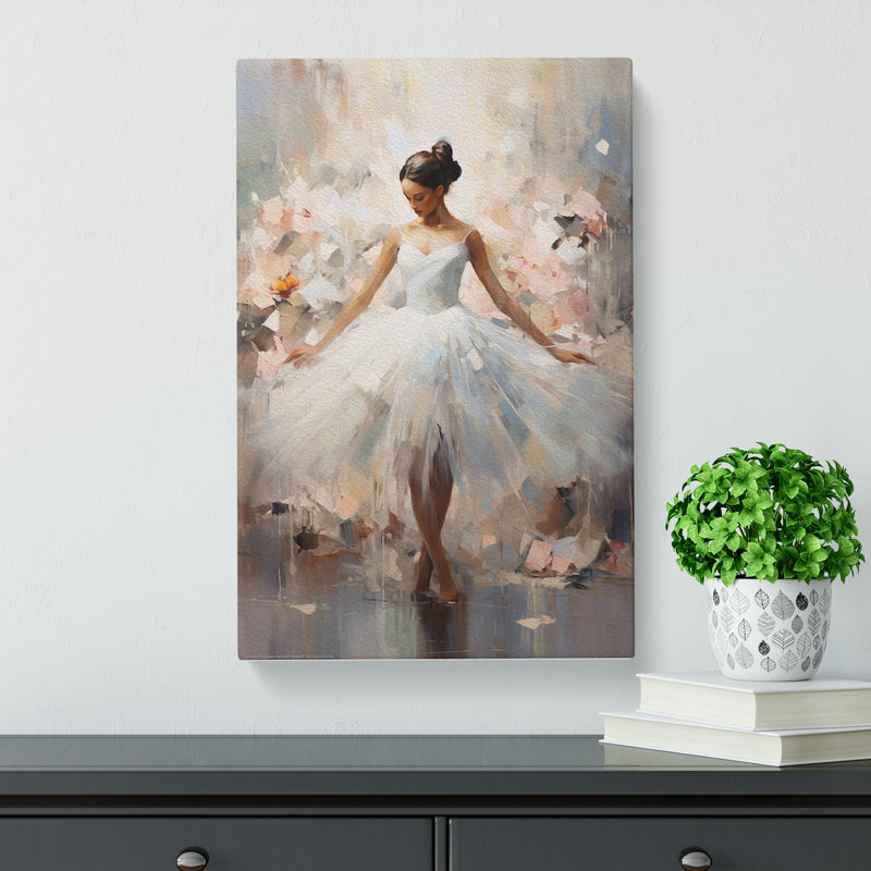 Ballet Dancer Informel - Wrapped Canvas, 60cm H x 40cm W x 3cm D