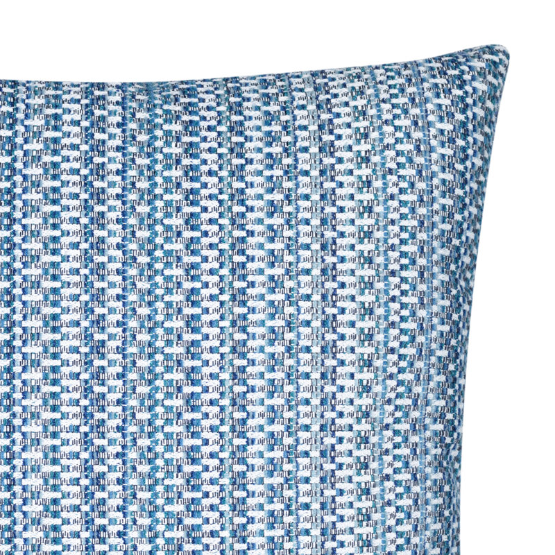 Kaleidoscope Indoor/Outdoor Pillow Cover & Insert, Square, 20" x 20", Blue