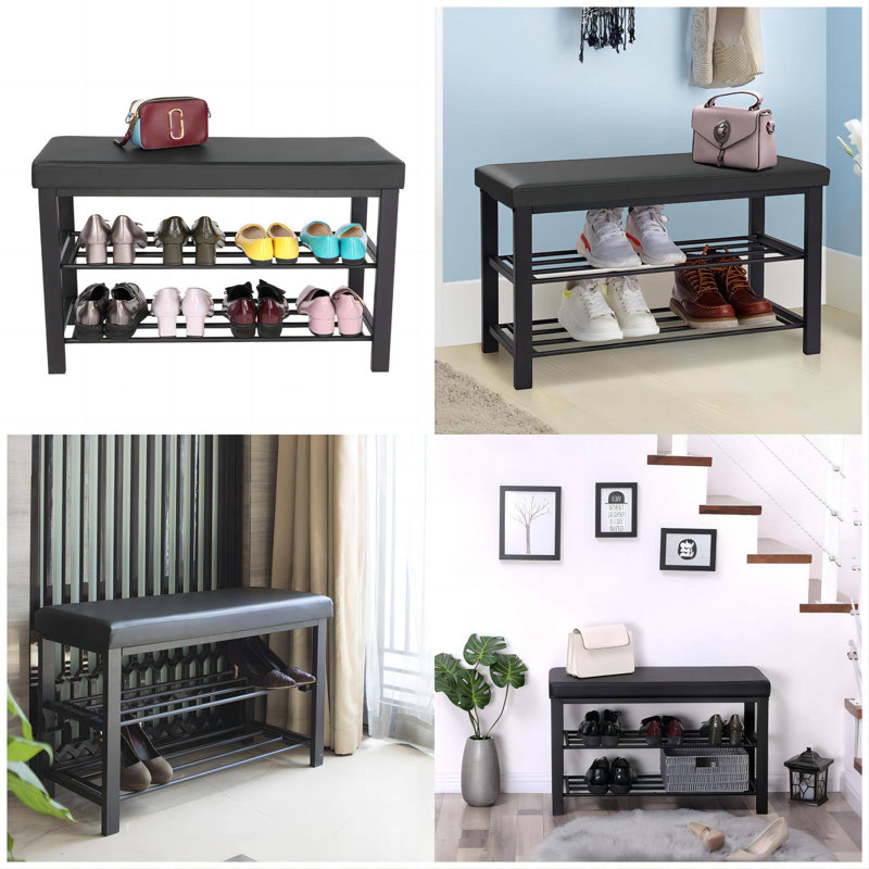 Daishae Linen Upholstered Storage Bench