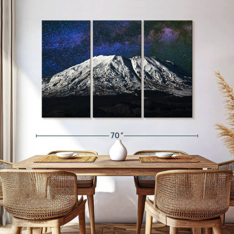 Alvord Mount St. Helens Starry Night, 42" H x 65" W