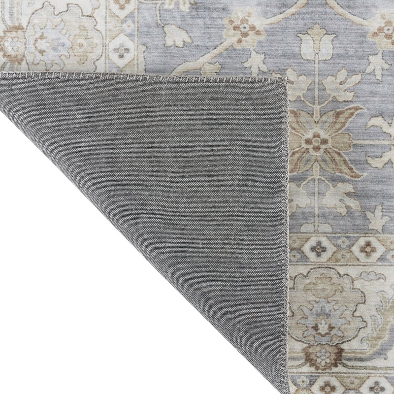 Notker Willa Machine Washable Imagine Printed Chenille Rugs, Rectangle 8' x 11'