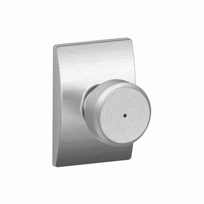 F Series Bowery Privacy Knobset with Century Rosette