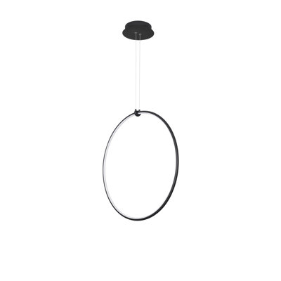 1 - Light Black LED Single Pendant