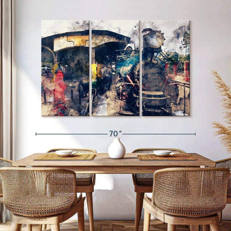 Mehar Steam Train, 42" H x 65" W
