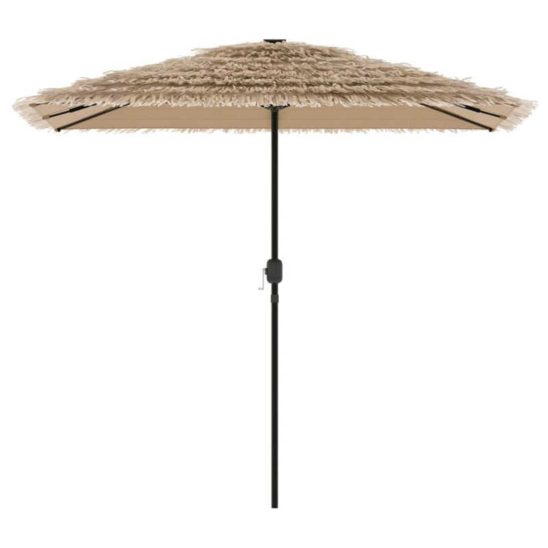 Beach Parasol, 248cm H x 248cm W x 248cm D, Brown, white and pink