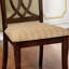 Chaise d’appoint rembourrée en brun Landa