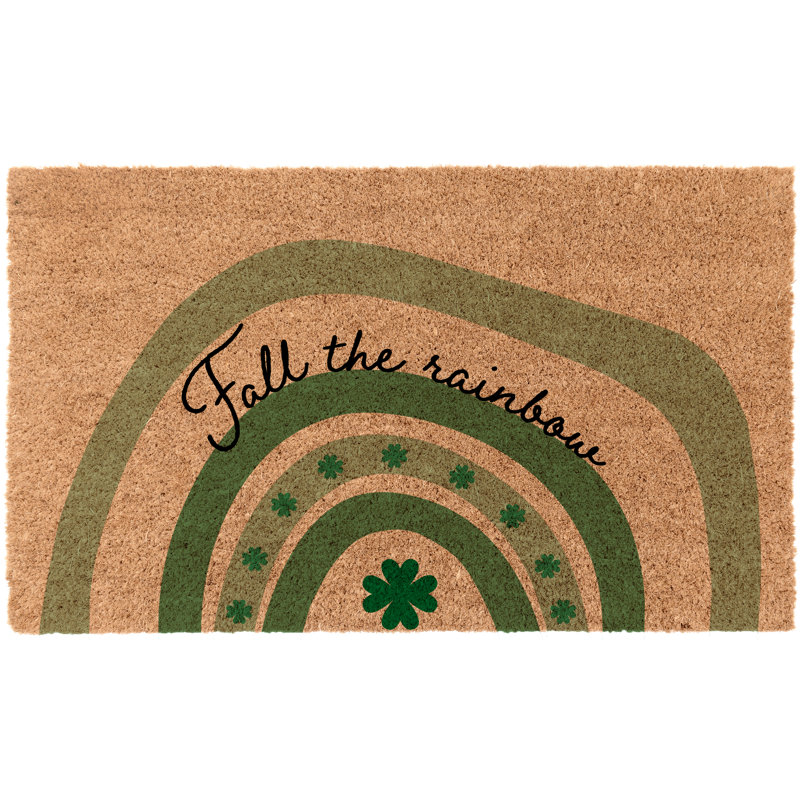 Fonisha Non-Slip St. Patrick's Day Outdoor Doormat