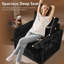 Ensemble de salon 3 pièces - Canapé modulaire en L avec repose-pieds et fauteuil pivotant-1209614474