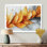 Velours orange fougères dansant de la tranquillité I - impression sur toile florale