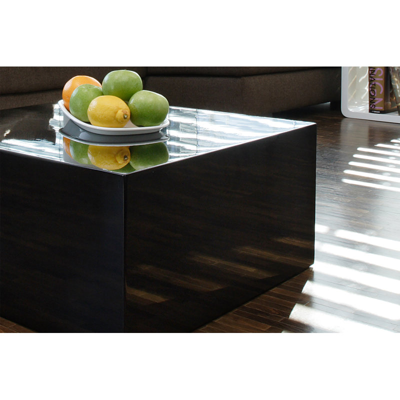 Aimi Block Coffee Table, H30 x L60 x W60cm, Black