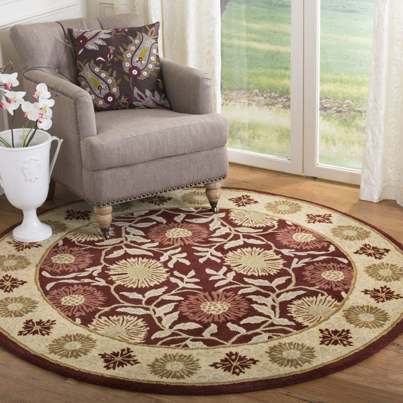 Cranmore Hand Tufted Wool Oriental Rug, Round 6'