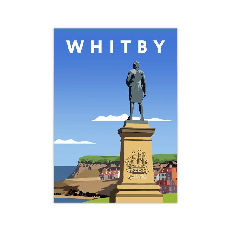Whitby Captain Cook by Richard O'Neill - Print, 84.1cm H x 59.4cm W x 3cm D, Unframed