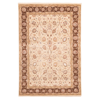 Mirzapur Beige Rug 5'3" x 7'8"