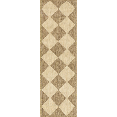 Cape Trellis Indoor/Outdoor Area Rug for Living Room Patio Deck Front Porch Kitchen