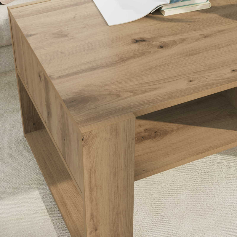Coffee Table with Storage, 45cm. H x 92cm. L x 53cm. W, Artisan Oak
