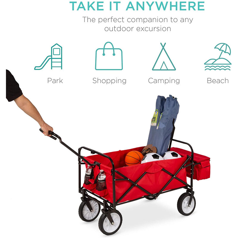 Collapsible Outdoor Utility Garden Beach Cart