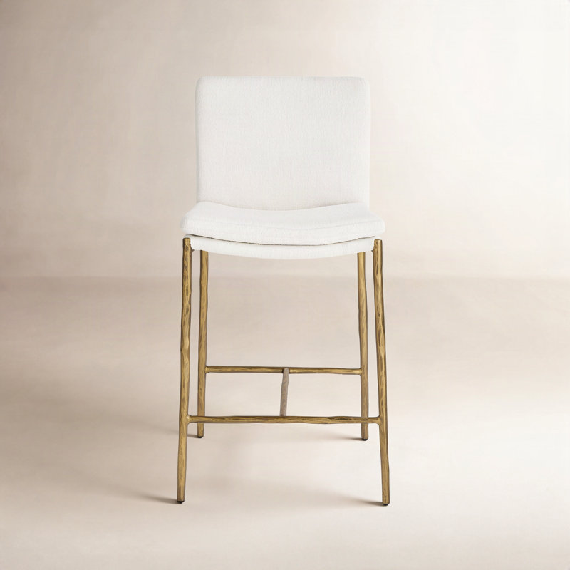 Mulbury Tahlya White Counter Stool