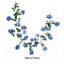  Rotin de fleurs artificielles en soie