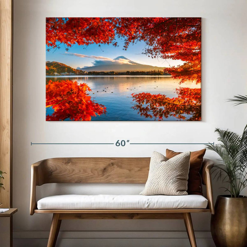 Alvord Mount Fuji And Kawaguchiko, 34" H x 51" W