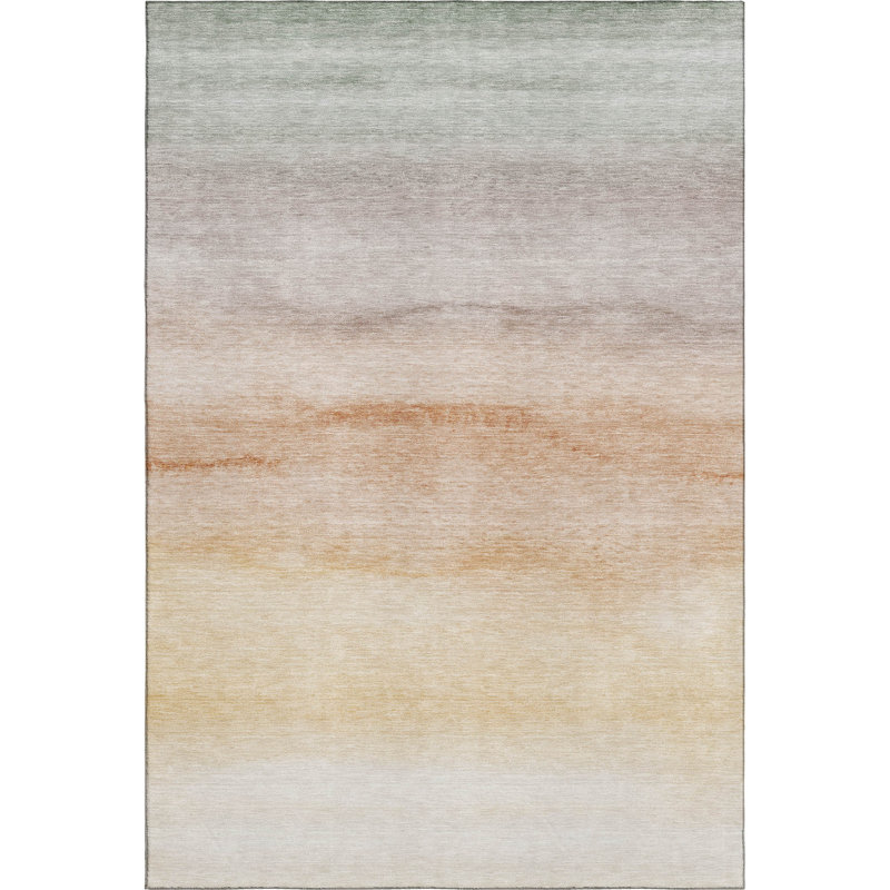 Premium Machine Washable Alijah AMF1253 Stripes Rug, Rectangle 10' x 14'