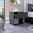 19.7-Inch High Nightstand End Table With Open Shelf